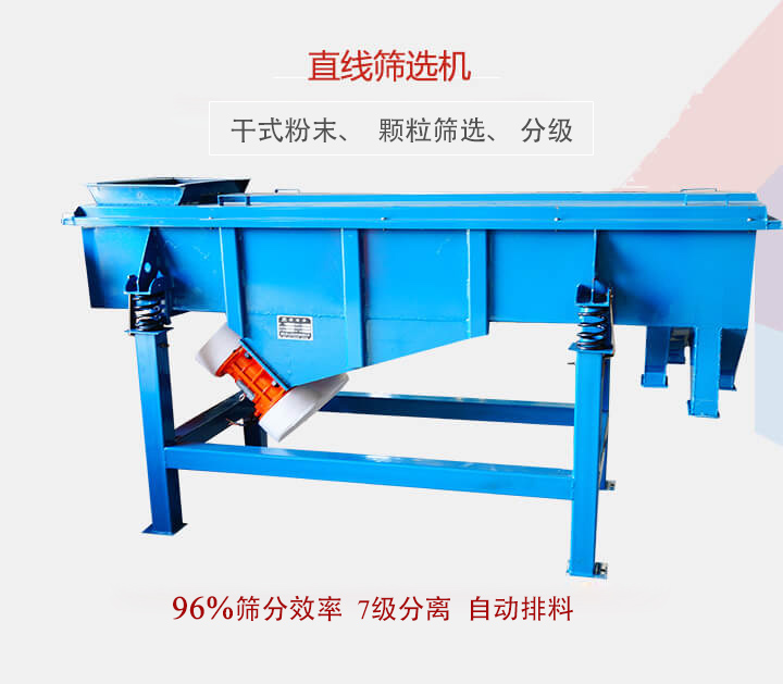 直線篩選機用于篩選、分級各種粉末、顆粒