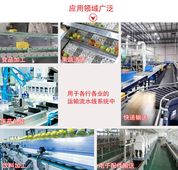 鏈板輸送機適用行業(yè)：食品加工，果蔬清洗等行業(yè)